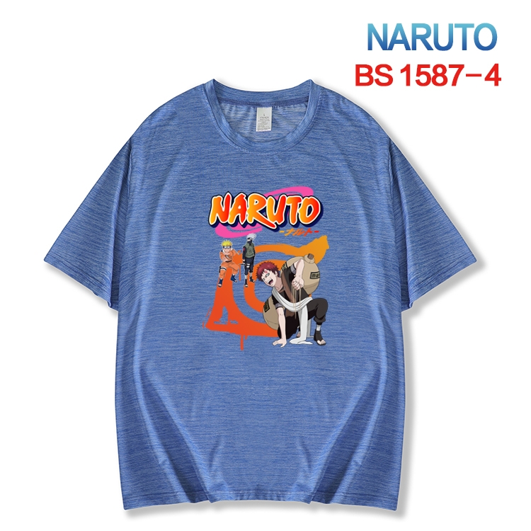 Naruto  New ice silk cotton loose and comfortable T-shirt from XS to 5XL BS-1587-4