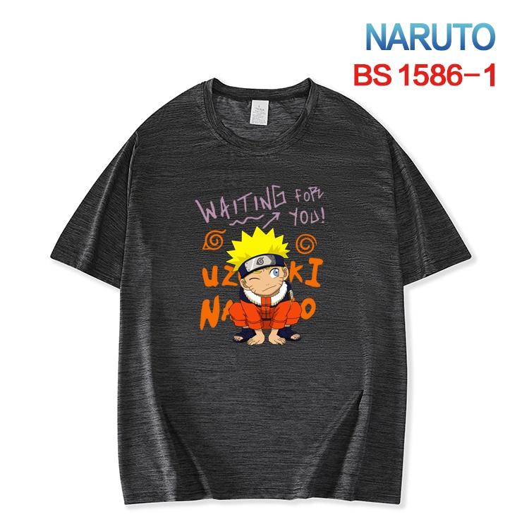 Naruto  New ice silk cotton loose and comfortable T-shirt from XS to 5XL BS-1586-1