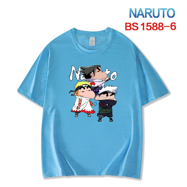Naruto  New ice silk cotton loose and comfortable T-shirt from XS to 5XL BS-1588-6