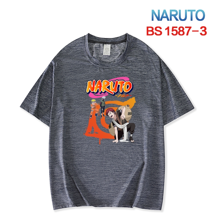 Naruto  New ice silk cotton loose and comfortable T-shirt from XS to 5XL BS-1587-3