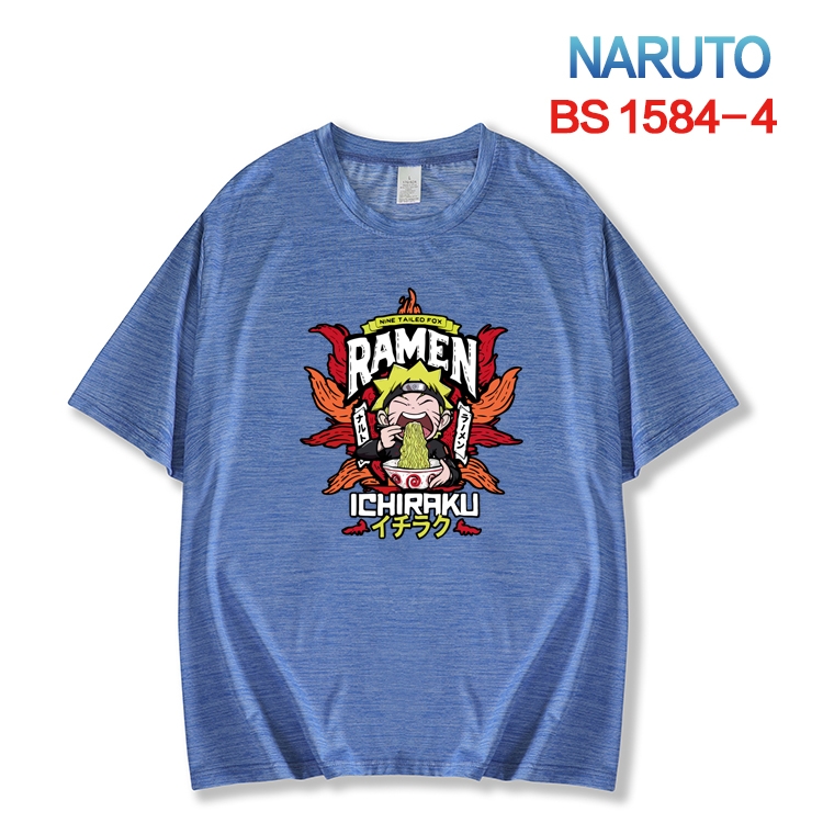 Naruto  New ice silk cotton loose and comfortable T-shirt from XS to 5XL BS-1584-4