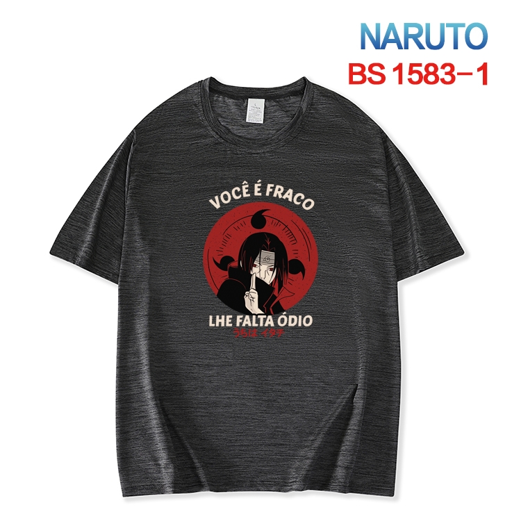 Naruto  New ice silk cotton loose and comfortable T-shirt from XS to 5XL BS-1583-1