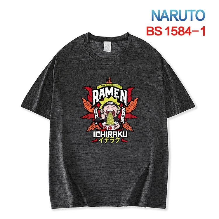 Naruto  New ice silk cotton loose and comfortable T-shirt from XS to 5XL BS-1584-1
