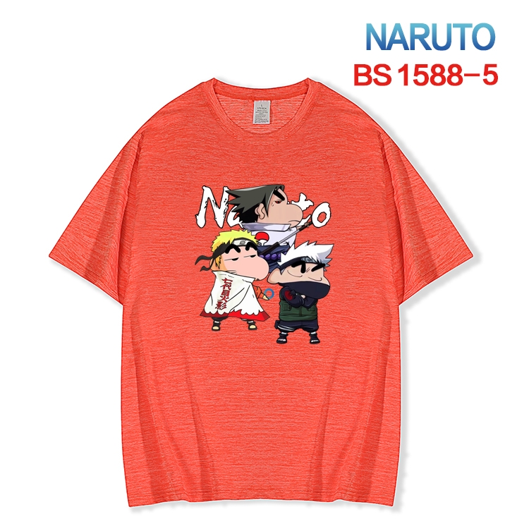 Naruto  New ice silk cotton loose and comfortable T-shirt from XS to 5XL  BS-1588-5