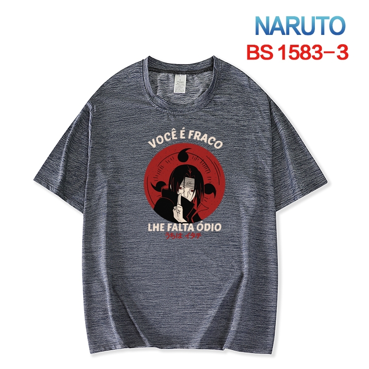 Naruto  New ice silk cotton loose and comfortable T-shirt from XS to 5XL BS-1583-3