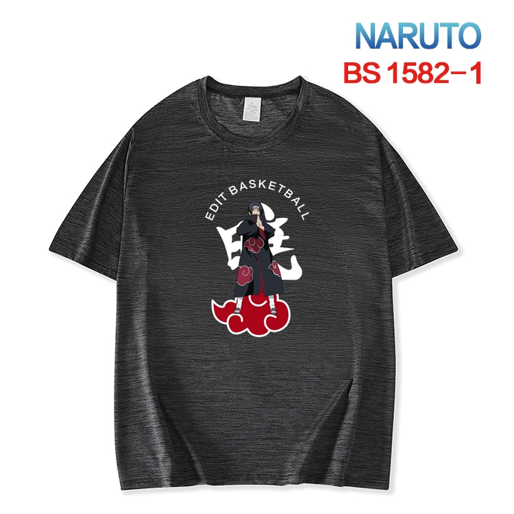 Naruto  New ice silk cotton loose and comfortable T-shirt from XS to 5XL  BS-1582-1