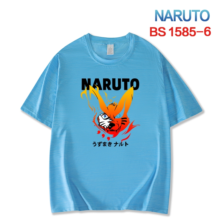 Naruto  New ice silk cotton loose and comfortable T-shirt from XS to 5XL BS-1585-6