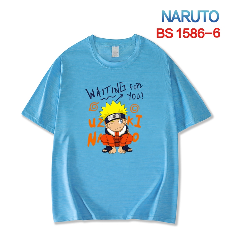 Naruto  New ice silk cotton loose and comfortable T-shirt from XS to 5XL  BS-1586-6