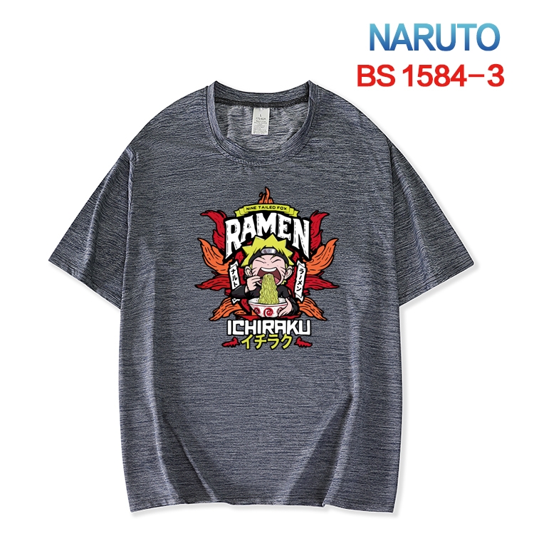 Naruto  New ice silk cotton loose and comfortable T-shirt from XS to 5XL BS-1584-3