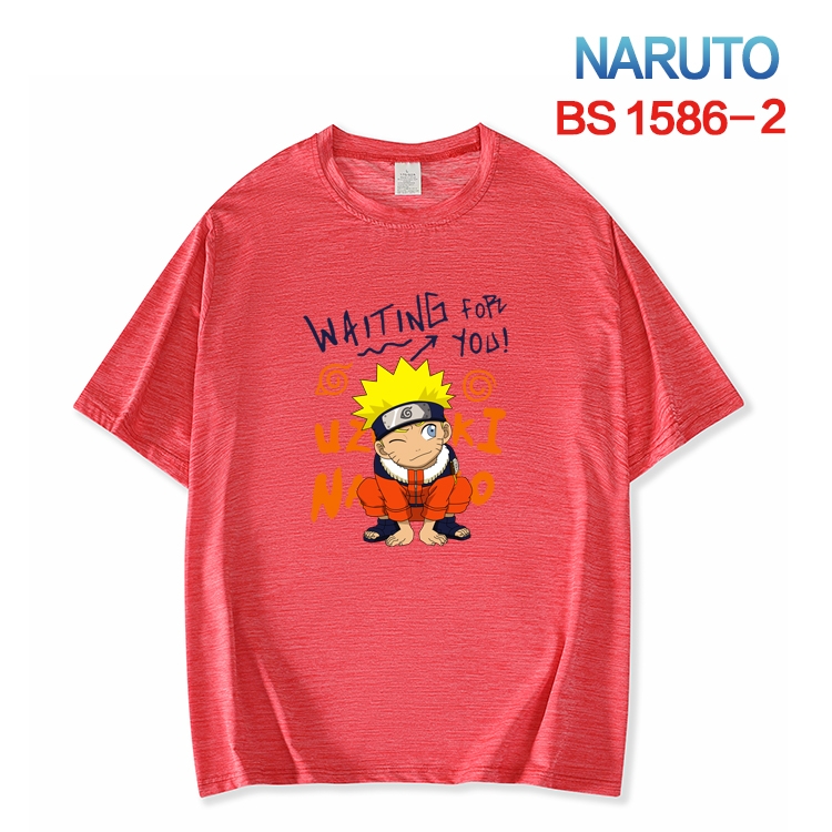 Naruto  New ice silk cotton loose and comfortable T-shirt from XS to 5XL BS-1586-2