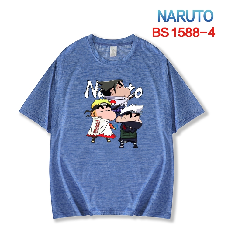 Naruto  New ice silk cotton loose and comfortable T-shirt from XS to 5XL BS-1588-4