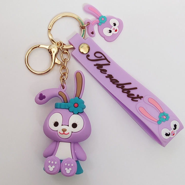 Duffy Rabbit  PVC  Cartoon keychain pendant 6cm