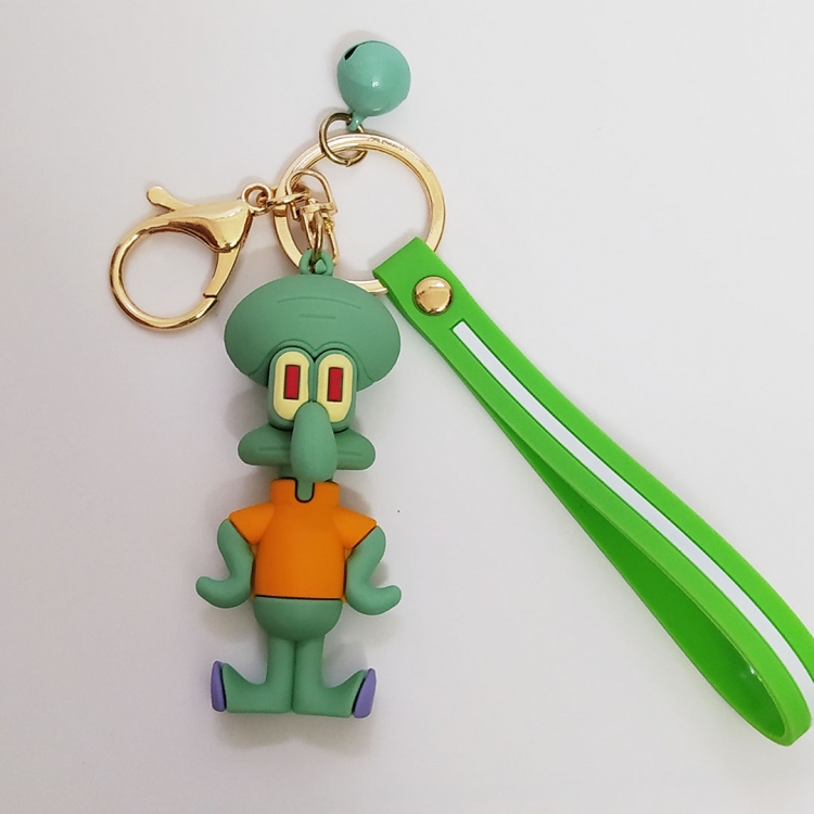  SpongeBob PVC cartoon key chain pendant 5.5cm