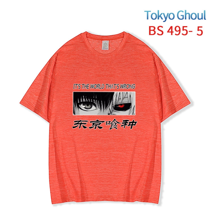 Tokyo Ghoul New ice silk cotton loose and comfortable T-shirt from XS to 5XL BS-495-5