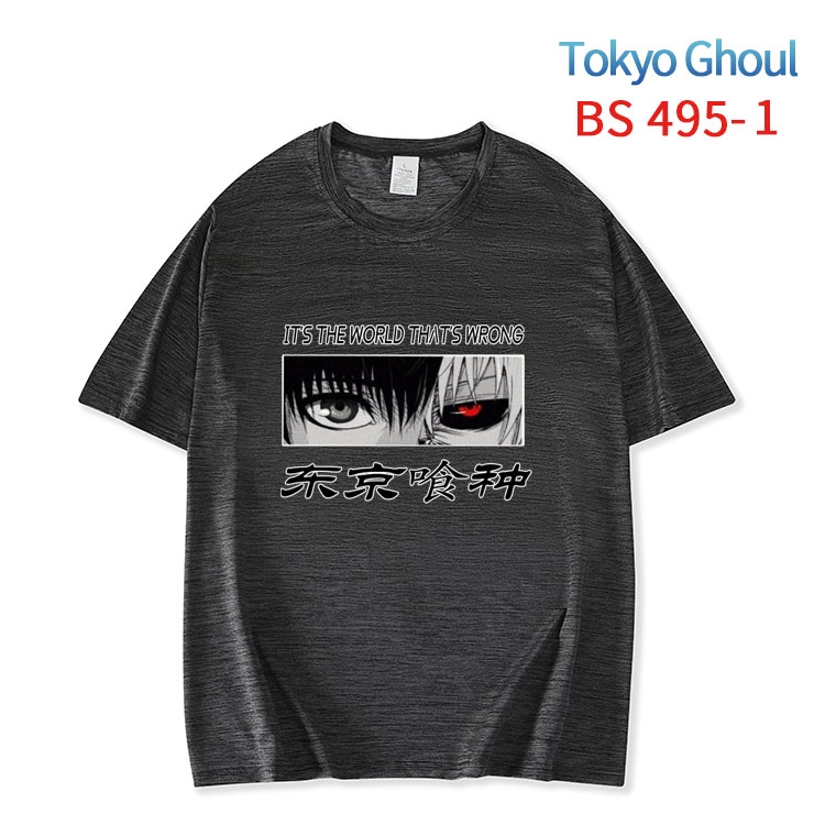 Tokyo Ghoul New ice silk cotton loose and comfortable T-shirt from XS to 5XL  BS-495-1