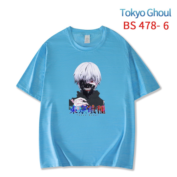 Tokyo Ghoul New ice silk cotton loose and comfortable T-shirt from XS to 5XL BS-478-6