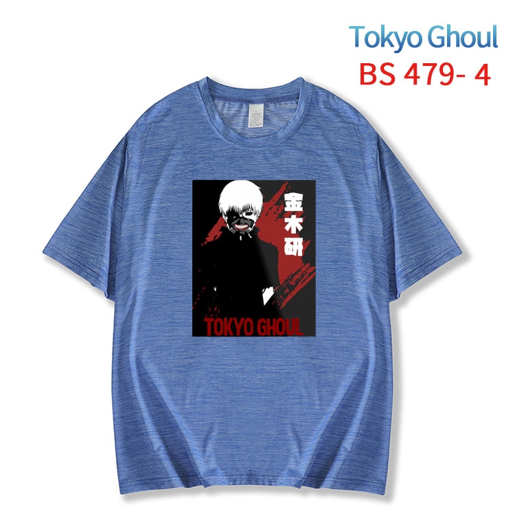 Tokyo Ghoul New ice silk cotton loose and comfortable T-shirt from XS to 5XL  BS-479-4