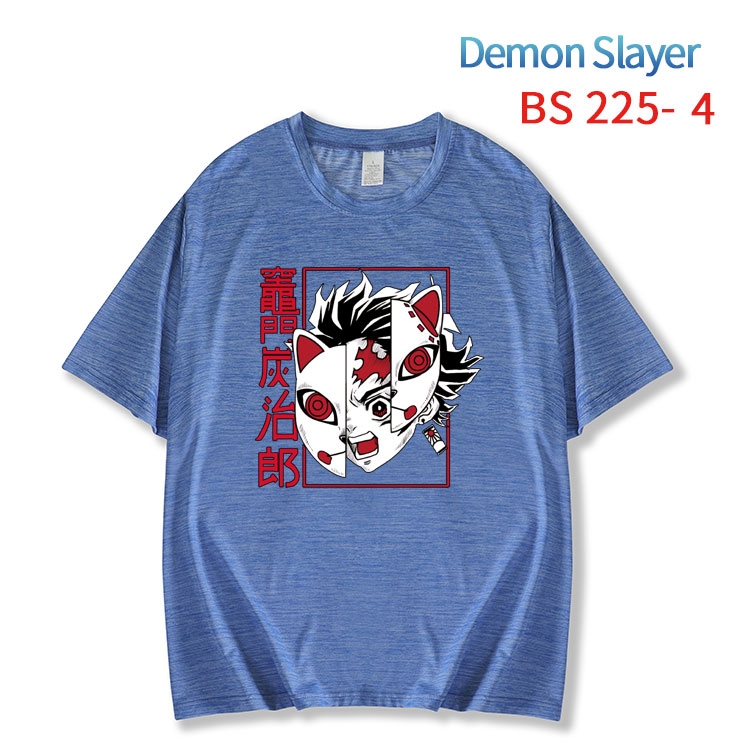 Demon Slayer Kimets New ice silk cotton loose and comfortable T-shirt from XS to 5XL  BS-225-4