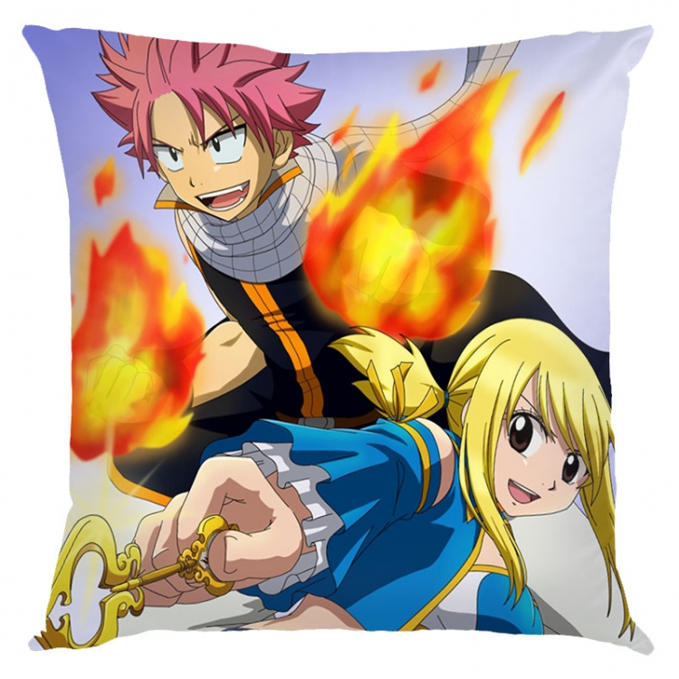 Fairy tail Anime square full-color pillow cushion 45X45CM NO FILLING  Y2-31