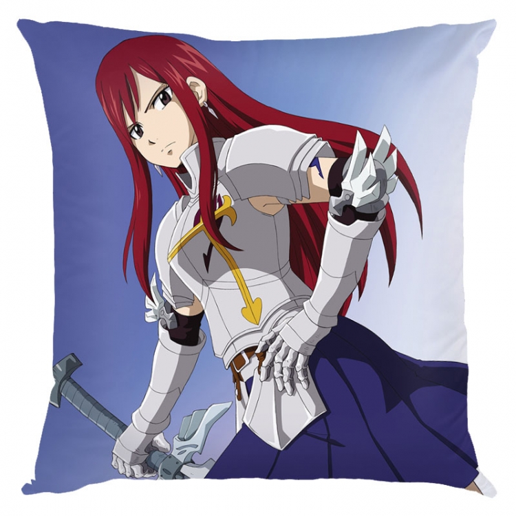 Fairy tail Anime square full-color pillow cushion 45X45CM NO FILLING Y2-23