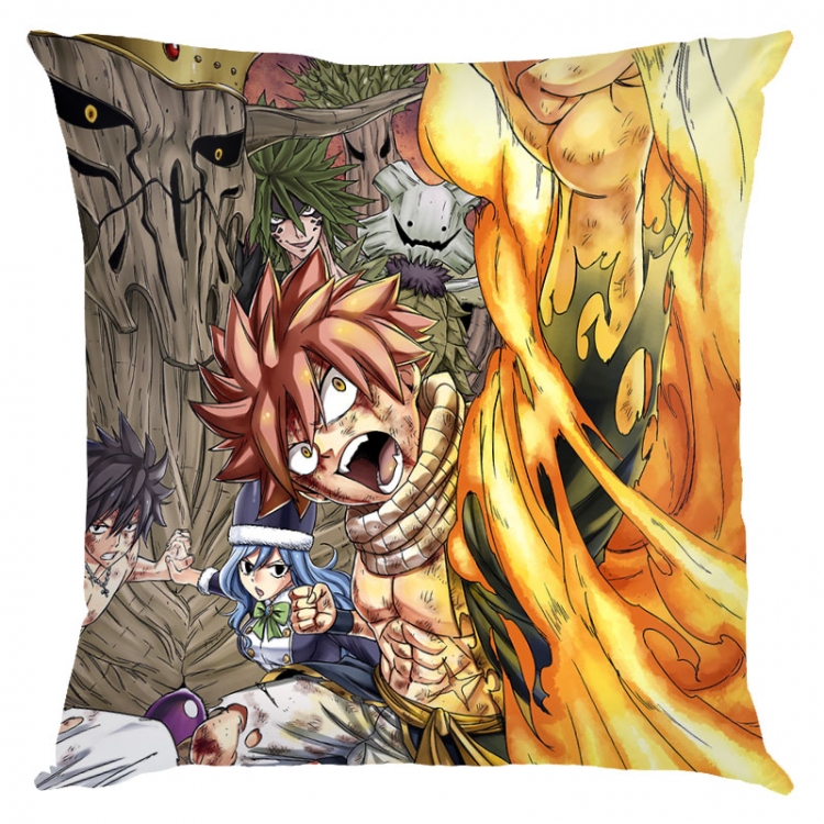 Fairy tail Anime square full-color pillow cushion 45X45CM NO FILLING Y2-28