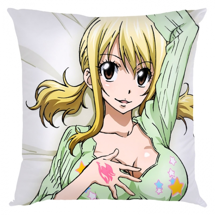 Fairy tail Anime square full-color pillow cushion 45X45CM NO FILLING Y2-59