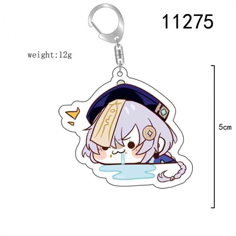 Genshin Impact  Anime acrylic Key Chain  price for 5 pcs 11275