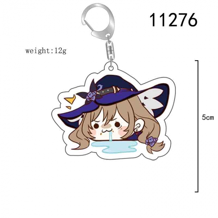 Genshin Impact  Anime acrylic Key Chain  price for 5 pcs 11276