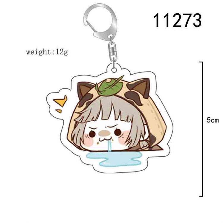 Genshin Impact  Anime acrylic Key Chain  price for 5 pcs 11273