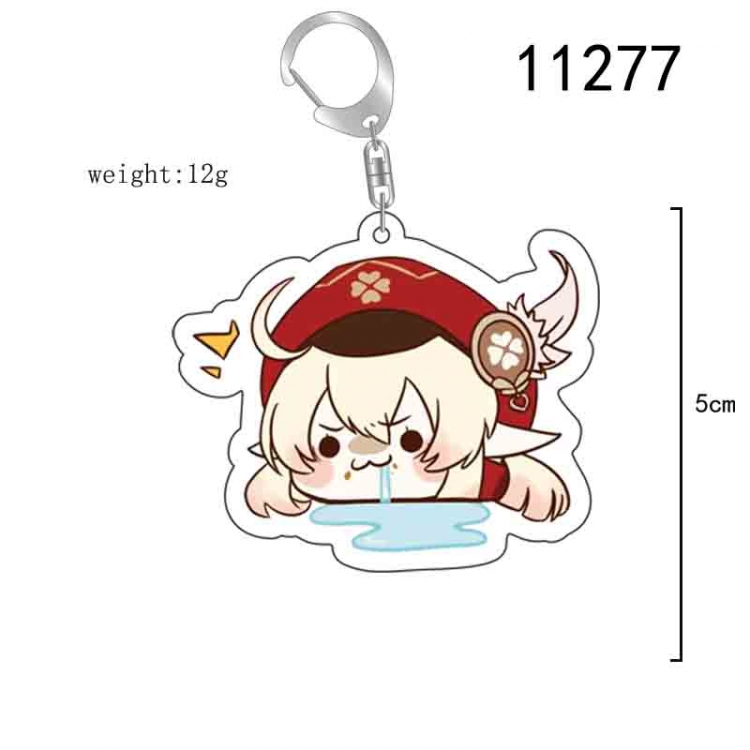 Genshin Impact  Anime acrylic Key Chain  price for 5 pcs 11277