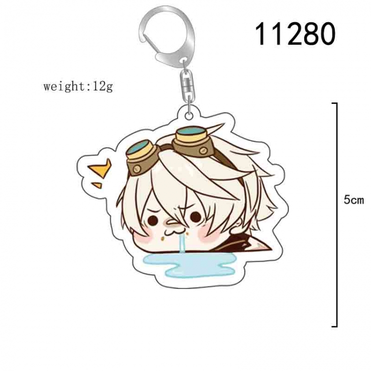 Genshin Impact  Anime acrylic Key Chain  price for 5 pcs 11280