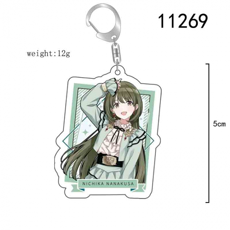The Idol Master Anime acrylic Key Chain  price for 5 pcs 11269