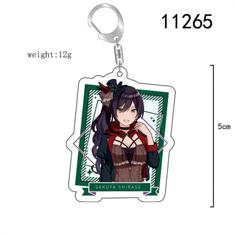 The Idol Master Anime acrylic Key Chain  price for 5 pcs 11265
