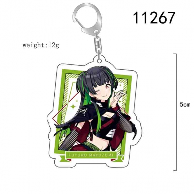 The Idol Master Anime acrylic Key Chain  price for 5 pcs 11267