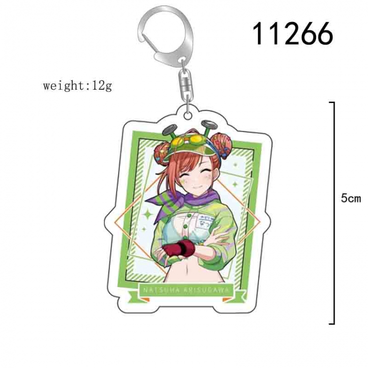 The Idol Master Anime acrylic Key Chain  price for 5 pcs 11266