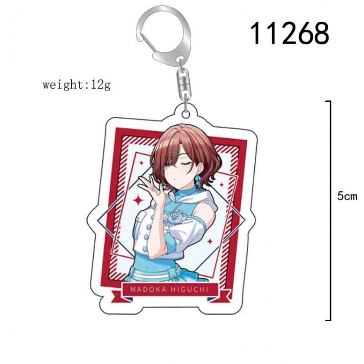 The Idol Master Anime acrylic Key Chain  price for 5 pcs 11268