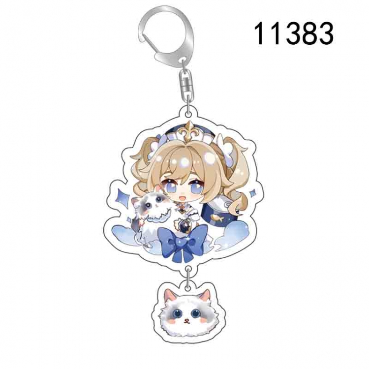 Genshin Impact Anime acrylic Pendant Key Chain  price for 5 pcs  11383