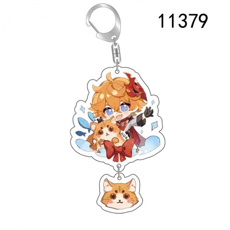 Genshin Impact Anime acrylic Pendant Key Chain  price for 5 pcs  11379