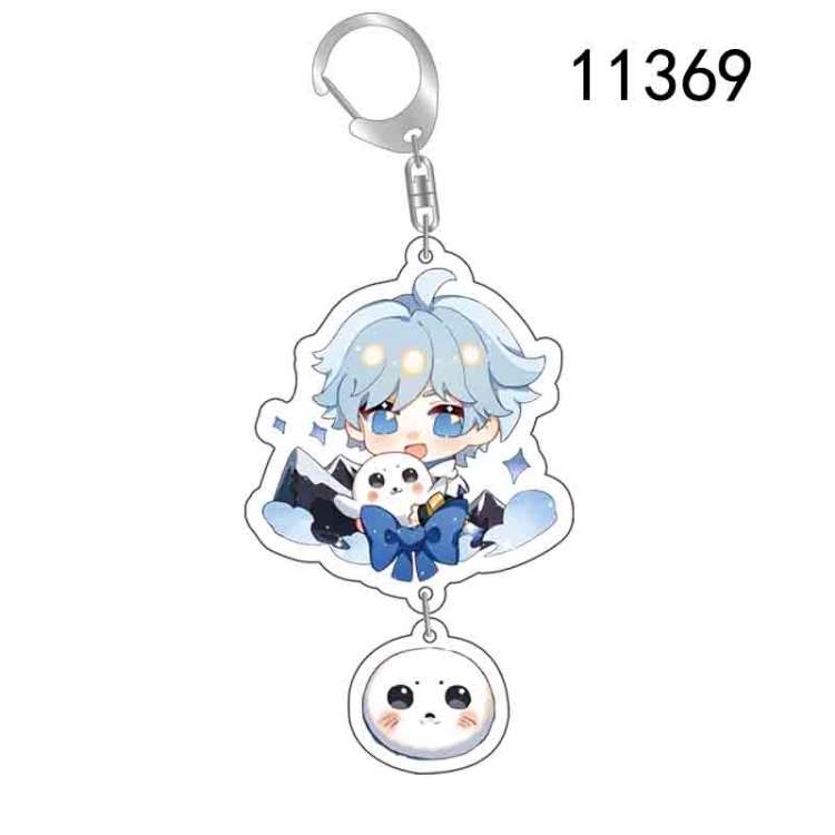 Genshin Impact Anime acrylic Pendant Key Chain  price for 5 pcs  11369