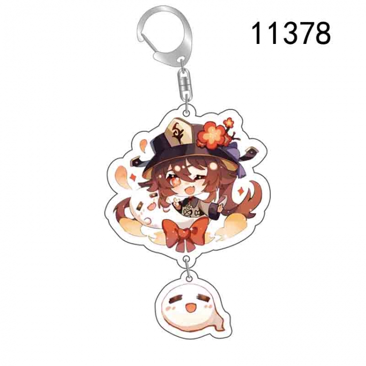 Genshin Impact Anime acrylic Pendant Key Chain  price for 5 pcs  11378