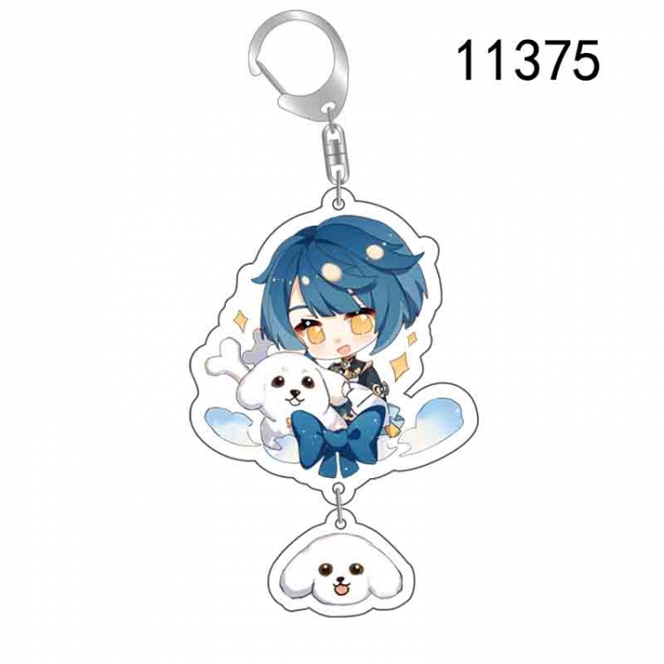 Genshin Impact Anime acrylic Pendant Key Chain  price for 5 pcs  11375