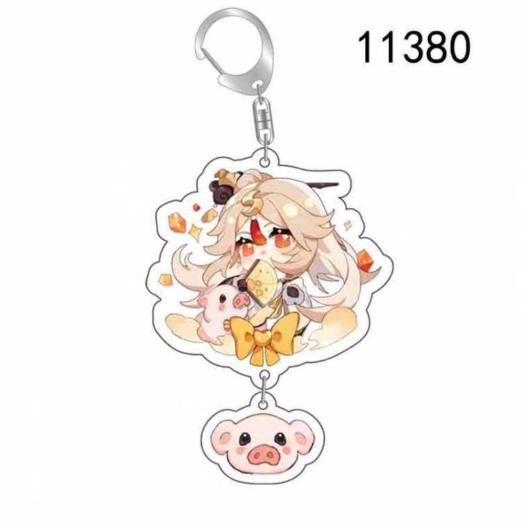 Genshin Impact Anime acrylic Pendant Key Chain  price for 5 pcs  11380