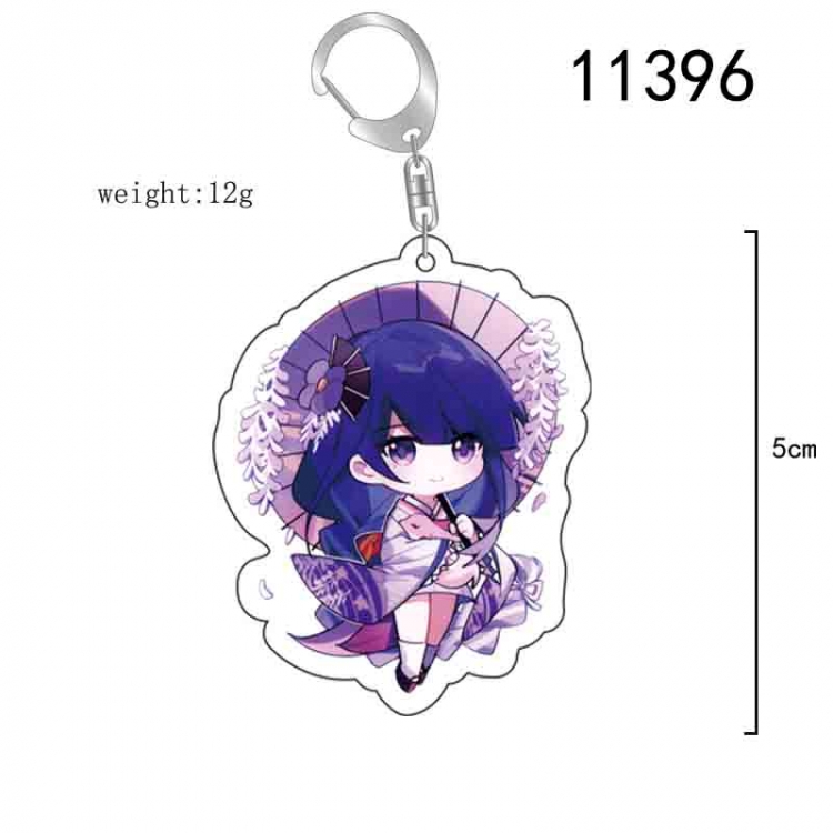 Genshin Impact  Anime acrylic Key Chain  price for 5 pcs 11396