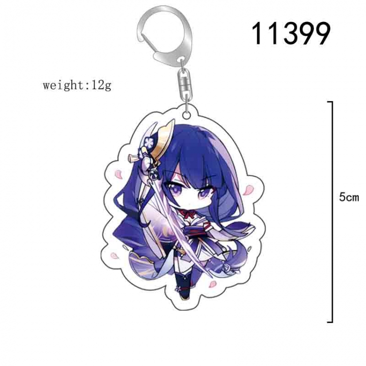 Genshin Impact  Anime acrylic Key Chain  price for 5 pcs 11399