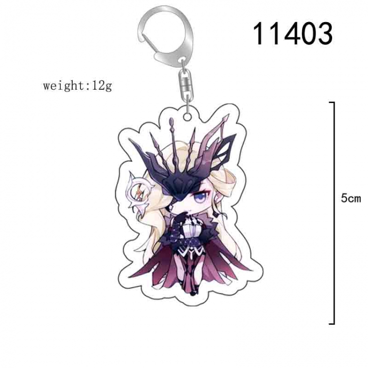 Genshin Impact  Anime acrylic Key Chain  price for 5 pcs 11403