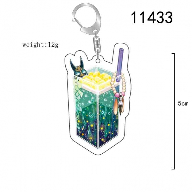 Genshin Impact  Anime acrylic Key Chain  price for 5 pcs 11433