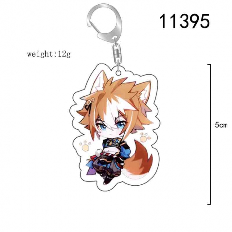 Genshin Impact  Anime acrylic Key Chain  price for 5 pcs 11395