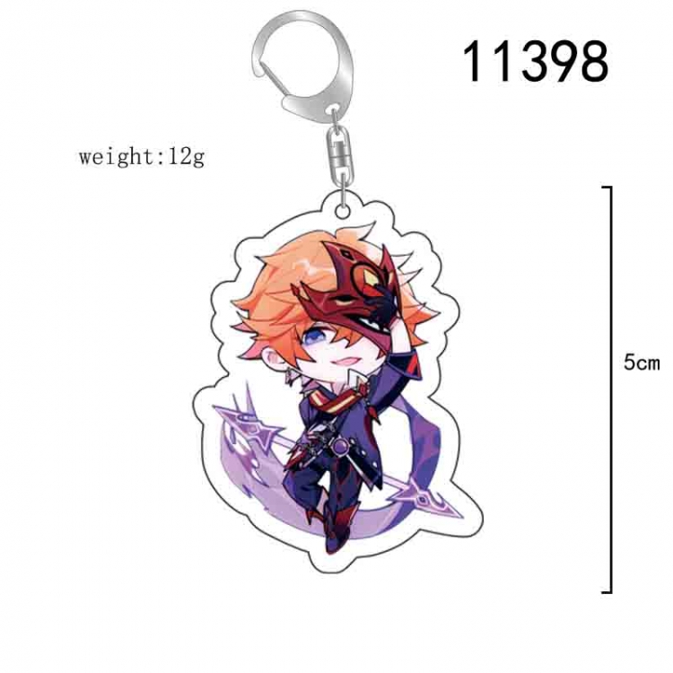 Genshin Impact  Anime acrylic Key Chain  price for 5 pcs 11398