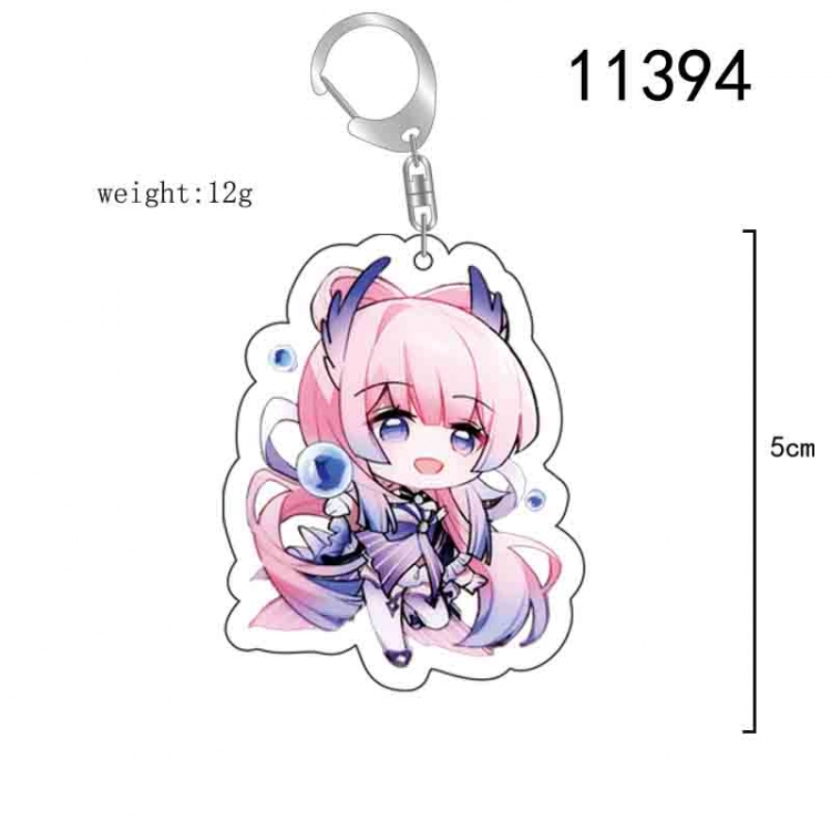 Genshin Impact  Anime acrylic Key Chain  price for 5 pcs 11394