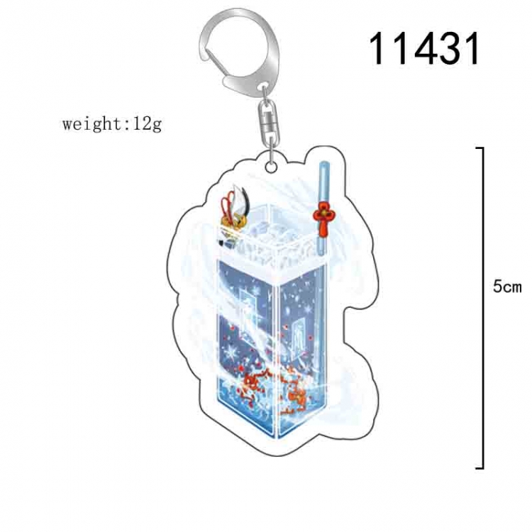 Genshin Impact  Anime acrylic Key Chain  price for 5 pcs 11431